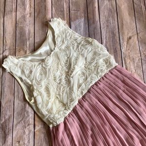 Gorgeous blush and creme dress